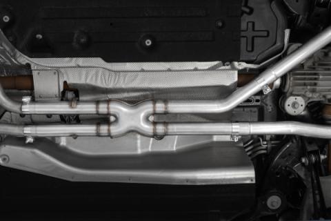 Cat-Back 2.5 inch Dual Rear Quad Tips Aluminized Steel 20-Up Explorer/Aviator MBRP