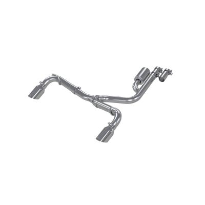 2021-2024 Ford Bronco Sport 2.0L EcoBoost T409 Stainless Steel 2.5 Inch Resonator-Back Dual Split Rear Exit MBRP Exhaust System
