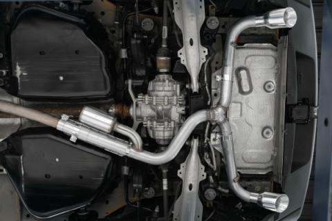 2021-2024 Ford Bronco Sport 2.0L EcoBoost T409 Stainless Steel 2.5 Inch Resonator-Back Dual Split Rear Exit MBRP Exhaust System
