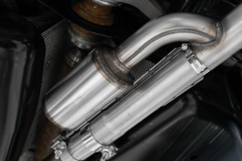 2021-2024 Ford Bronco Sport 2.0L EcoBoost T409 Stainless Steel 2.5 Inch Resonator-Back Dual Split Rear Exit MBRP Exhaust System