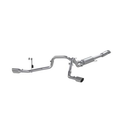 21-Up Ford F-150 T409 Stainless Steel 3 Inch Cat-Back 2.5 Inch Dual Split Side Exhaust System MBRP