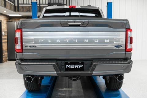 21-Up Ford F-150 T409 Stainless Steel 3 Inch Cat-Back 2.5 Inch Dual Split Rear Exhaust System MBRP