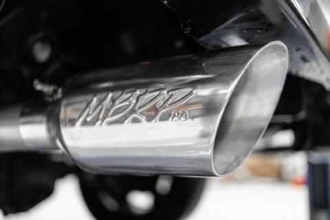 21-Up Ford F-150 Black Coated Aluminized Steel 3 Inch Cat-Back 2.5 Inch Dual Split Rear Exhaust System MBRP