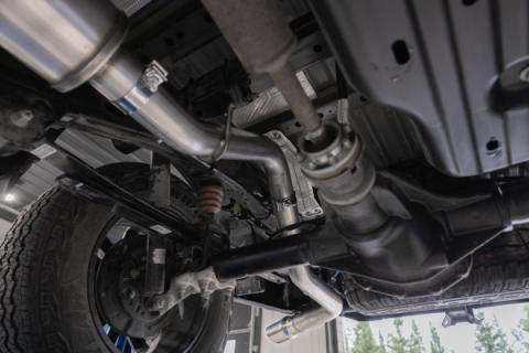 2024 Ford Ranger 2.3L Ecoboost Armor Lite Aluminized Steel 3-Inch Cat-Back Single Side Exit with Polished Tip MBRP