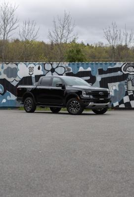 2024 Ford Ranger 2.3L Ecoboost Armor BLK Black-Coated Aluminized Steel 3-Inch Cat-Back Single Side Exit with Black Tip MBRP