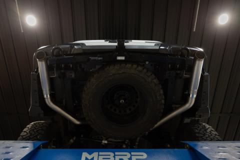 24-Present Ford Ranger Raptor 3.0L EcoBoost, Armor Pro 3-Inch Axle-Back Dual Rear Turn-Down MBRP