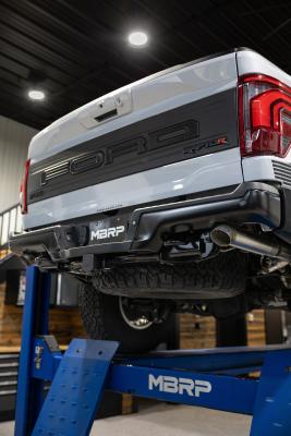 22-Present Ford F-150 Raptor 3.5L and Raptor R 5.2L Armor Pro 3-Inch Axle-Back Dual Split Rear Turn Down MBRP