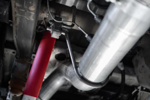 20-25 Silverado/Sierra 2500/3500 Armor BLK Black Coated Aluminized Steel 4 Inch Filter Back Single Side Exit Exhaust System MBRP