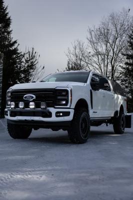 2017-Up Ford  F250/ F350/ F450/ F550 Superduty Black-Coated Bumper Light Mounting Bar MBRP