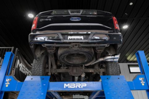 15-20 Ford F-150 2.7L, 3.5L and 5.0L Armor Lite 3-Inch Cat-Back Passenger Side Exit with Polished Tips MBRP