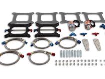 Pro-Shot Fogger Upgrade Kit Cheater Nitrous System-Dual 4150 Holley Flange 4150 X2 Does Not Include Bottle NOS