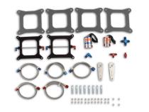Pro-Shot Fogger Upgrade Kit Cheater Nitrous System-Dual 4150 Holley Flange 4150 X2 Does Not Include Bottle NOS
