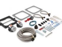 Big Shot Wet Nitrous System For 4150 4-Barrel Carburetor Fits Holley 4150 And Carter Afb (Late) 190-300 Hp Includes Black 10 Lb Bottle NOS