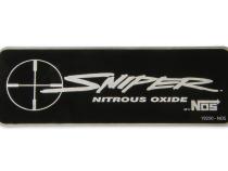 Sniper Wet Nitrous Plate Kit 4150 Square Bore Adjustable From 150-250 Horsepower Includes 10 Lb Sniper Orange Bottle And Installation Items NOS