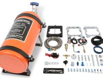 Sniper Wet Nitrous Plate Kit Quadrajet Adjustable From 100-150 Horsepower Includes 10 Lb Sniper Orange Bottle Spreadbore Plate And Installation Items NOS