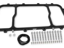 Dry Nitrous Plate For Holley LS Hi-Ram EFI Intake Manifolds-Black 1-Piece Billet Aluminum With Black Anodized Finish NOS