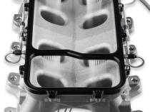Dry Nitrous Plate For Holley LS Hi-Ram EFI Intake Manifolds-Black 1-Piece Billet Aluminum With Black Anodized Finish NOS