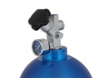 Nitrous Bottle 20 Lb Nitrous Bottle W/ Blue Finish &amp;amp; Super Hi Flo Valve NOS