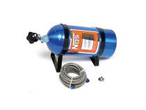 Nitrous Bottle 10 Lb Nitrous Bottle W/ Blue Finish &amp;amp; Super Hi Flo Valve W/ Mounting Brackets &amp;amp; Gauge NOS