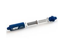 In-Line Hi-Flow Nitrous Filter 6An Blue High Pressure Nitrous Filter -6An X -6An In-Line Billet Aluminum (140 Micron) NOS