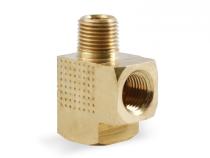 Brass Adapter T Fitting 1/8 Npt Female 1/8 Npt Male 1/8 Npt Female NOS
