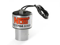 Nitrous Solenoid Black Tc178 High Flow Nitrous Solenoid With A 0.178 Outlet Orifice And Aluminum Base NOS