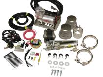 Exhaust Brake Universal 3.5 Inch Remote Mount Air Actuated c/w Air Compressor BD Diesel