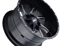 Cast Aluminum Wheels Twisted 9102 SB 20x14 Milled Spokes Satin Black 8 On 180 Bolt Pattern -76 Offset Cali Offroad Wheels