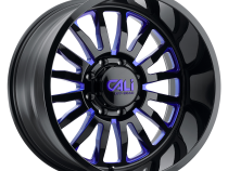 Cast Aluminum Wheels Summit 9110 GB-BL 20x10 Blue Milled Spokes Gloss Black 5 On 139.7 Bolt Pattern -25 Offset Cali Offroad Wheels