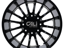 Dually Wheels Summit Dually 9110D GB 22x8.25 Milled Spokes Gloss Black 8 On 165.1 Bolt Pattern -232 Offset Cali Offroad Wheels