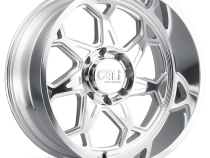 Cast Aluminum Wheels Sevenfold 9111 PO 22x12 Polished 6 On 139.7 Bolt Pattern -51 Offset Cali Offroad Wheels