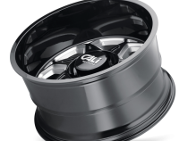 Cast Aluminum Wheels Sevenfold 9111 GB 24x12 Milled Spokes Gloss Black 6 On 139.7 Bolt Pattern -51 Offset Cali Offroad Wheels