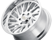 Cast Aluminum Wheels Purge 9114 PO 24x14 Milled Spokes Polished Silver 6 On 139.7 Bolt Pattern -76 Offset Cali Offroad Wheels