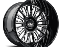 Cast Aluminum Wheels Vertex 9116 BM 24x14 Milled Gloss Black 8 On 165.1 Bolt Pattern -76 Offset Cali Offroad Wheels