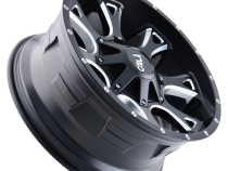 Cast Aluminum Wheels Anarchy 9103 SB 22x12 Milled Spokes Satin Black 8 On 180 Bolt Pattern -44 Offset Cali Offroad Wheels