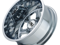 Dually Wheels Brutal Dually 9105 CH 20x8.25 Chrome 8 On 165.1 Bolt Pattern -180 Offset 116.7 Bore Cali Offroad Wheels