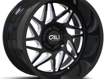 Cast Aluminum Wheels Gemini 9112 GB 20x12 Milled Spokes Gloss Black 8 On 165.1 Bolt Pattern -51 Offset Cali Offroad Wheels
