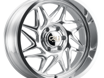 Cast Aluminum Wheels Gemini 9112 PO 24x14 Milled Spokes Polished 8 On 165.1 Bolt Pattern -76 Offset Cali Offroad Wheels