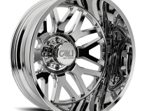 Dually Wheels Invader Dually 9115D CH 22x8.25 Chrome 8 On 165.1 Bolt Pattern -232 Offset Cali Offroad Wheels
