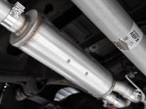 3.0 inch Cat-Back 2.5 inch Dual Split Rear Quad Carbon Fiber Tips 4.0 inch OD 19-up Silverado/Sierra 1500 Dual Out MBRP