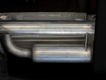 2019-Up Silverado/Sierra 1500 2.7L Armor Pro T304 Stainless Steel 3 Inch Cat-Back, 2.5 Inch Dual Split Rear Exit MBRP