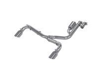 2021-2024 Ford Bronco Sport 2.0L EcoBoost T409 Stainless Steel 2.5 Inch Resonator-Back Dual Split Rear Exit MBRP Exhaust System