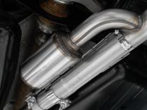 2021-2024 Ford Bronco Sport 2.0L EcoBoost T409 Stainless Steel 2.5 Inch Resonator-Back Dual Split Rear Exit MBRP Exhaust System