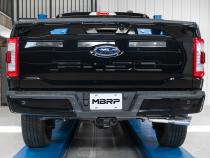21-Up Ford F-150 Black Coated Aluminized Steel 3 Inch Cat-Back Single Side Exhaust System MBRP