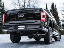 21-Up Ford F-150 Black Coated Aluminized Steel 3 Inch Cat-Back Single Side Exhaust System MBRP