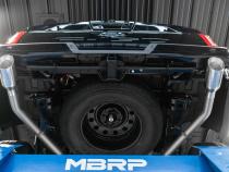 21-Up Ford F-150 Black Coated Aluminized Steel 3 Inch Cat-Back 2.5 Inch Dual Split Rear Exhaust System MBRP
