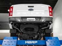 Ford 3 Inch Cat Back Exhaust System Dual Split Rear Exit For 19-23 Ford Ranger EcoBoost 2.3L MBRP