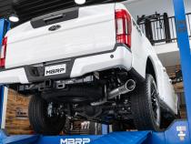 Ford 4 Inch Exhaust Resonator Back Single Side Armor Pro For 17-Up Ford F250/F350 MBRP