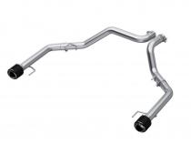 2021-Up Ford F-150 Raptor 3.5L EcoBoost HO 3 Inch Axle-Back Dual Rear Exit T304 Stainless Steel with Carbon Fiber Tips MBRP