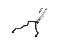 2021-Up Ford F-150 Tremor and 2022-Up Ford F-150 Black-Coated Aluminized Steel 3 Inch Cat-Back Dual Rear Exit Armor BLK Series MBRP